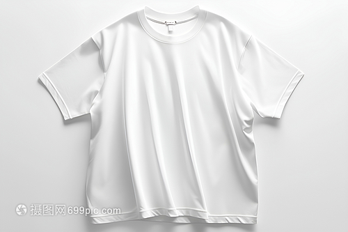 掛墻展示的白色T恤